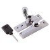 Exel London Beehive Pattern Quadrant Arm Locking Sash Window Fastener - 65 x 20mm - Polished Chrome