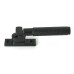 From The Anvil Brompton Knurled Locking Mortice & Hook Plate Window Fastener - Left - Matt Black