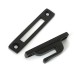 From The Anvil Brompton Knurled Locking Mortice & Hook Plate Window Fastener - Left - Matt Black