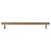 Alexander & Wilks Vesper Hex 14mm T-Bar Cabinet Pull Handle - 224mm Centres - Antique Brass