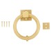 Hampstead Ring Door Knocker - 140 x 120mm - Satin Brass