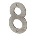 Finesse 76mm Screw Fix Door Numeral - 8 - Pewter