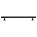 Exel York 12mm Knurled T-Bar Cabinet Pull Handle - 224mm Centres - Matt Black