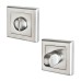 Exel Square Bathroom Turn & Release - 52mm Diameter - Satin Chrome