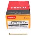 TIMCO Solo Chippy Pozi Countersunk Wood Screws - 4.0 x 70mm - Yellow Zinc - Pack of 200