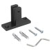 Emuca Zero Wall Mounting Fixings - Black - Each