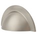 Crofts & Assinder Monmouth Cabinet Cup Handle - 64mm Centres - Brushed Satin Nickel