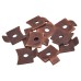 Exel Standard Flat Bookcase Clip - Bronze Plated - Pack of 10