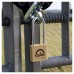 Squire Lion Open Long Shackle Padlock - 40mm Body - 64 x 22.5mm Shackle - Brass