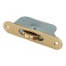 Exel Radius Axle Sash Window Pulley - 44mm Curved Metal Wheel - Polished Brass