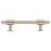 Hampstead Falmouth 12mm Knurled T-Bar Cabinet Pull Handle - 96mm Centres - Satin Nickel