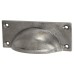 Olde Forge Square Cabinet Cup Handle - 84mm Centres - Pewter Effect