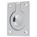 Exel Rectangular Flush Ring Cabinet Pull Handle - 63 x 50mm - Polished Chrome