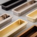 Exel Alton Rectangular Flush Cabinet Pull Handle - 113 x 33mm - Satin Brass