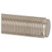 Exel Satin Nickel Reeded Door Handles on Round Rose - Lily Range 