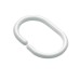 Croydex Shower Curtain Rings - C Ring Type - White - Pack of 12