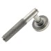 From The Anvil Pewter Knurled Door Handles on Round Beehive Rose - Brompton Range 