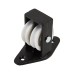 Line Pulley - Double Upright - 83 x 43mm - Black