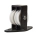 Line Pulley - Double Upright - 83 x 43mm - Black