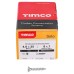 TIMCO Solo Chippy Pozi Countersunk Wood Screws - 4.0 x 25mm - Zinc Plated - Pack of 200