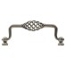 Olde Forge Cage Cabinet Drop Handle - 128mm Centres - Polished Steel