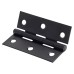 Exel Steel Butt Door Hinge - 75 x 50 x 1mm - Matt Black - Pair