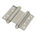Double Action Self Closing Spring Hinge - 102mm Length - Satin Stainless Steel - Pair