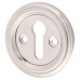 Jedo Parisian Escutcheon - 42mm Diameter - Keyhole - Satin Nickel