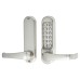 Codelocks CL515 Push Button Code Lock & Latch with Intumescent - Code Free Option - Stainless Steel