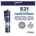 Bostik S31 Neutral Sanitary Sealant - 310ml - Grey