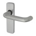 Exel Satin Aluminium Latch Door Handle - Puma Range - 155 x 40mm