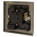 Knightsbridge 13A 1 Gang Switched Fused Spur - Antique Brass