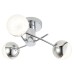 Forum Spa Rhodes 15W 3 Light LED Semi Flush Ceiling Light - 900 lumens - 4000K - Polished Chrome