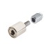 Bramah Rola Wooden Sash Window Stop - 19mm - Polished Nickel - 2 Body + 4 Inserts