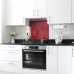 Exel Aluminium Kitchen Splashback - 600 x 750mm - Gloss Burgundy Red