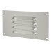 Exel Hooded Louvre Vent - 165 x 89mm - 1672mm² Free Air Flow - Satin Aluminium
