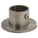 Rothley 25mm Tube Hanging Rail End Socket - Brushed Stainless Steel 