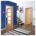LPD Vancouver 4 Light Clear Glazed Pre-Finished Solid Internal Door - 1981 x 762 x 35mm - Oak