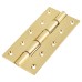 Double Phosphor Bronze Washered Butt Door Hinge - 150 x 75 x 4mm - Polished Brass - Pair