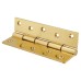 Double Phosphor Bronze Washered Butt Door Hinge - 150 x 75 x 4mm - Polished Brass - Pair