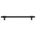 Hampstead Falmouth 12mm Knurled T-Bar Cabinet Pull Handle - 224mm Centres - Matt Black