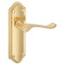 Exel Polished Brass Scroll Latch Door Handle - Ashmead Range - 168 x 46mm