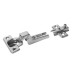 FVG Slide-On Cabinet Hinge - 95° - Inset - Zinc Plated - Pack of 100 Pairs