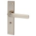 Exel Satin Nickel Bathroom Door Handle - Norley Range - 200 x 42mm