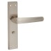 Exel Satin Nickel Bathroom Door Handle - Norley Range - 200 x 42mm