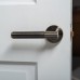 Exel Antique Brass Reeded Door Handles on Round Rose - Lily Range 