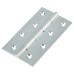 Solid Drawn Butt Door Hinge - 100 x 60 x 2.4mm - Satin Chrome - Pair