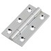 Solid Drawn Butt Cabinet Hinge - 50 x 28 x 1.45mm - Polished Chrome - Pair