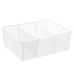 elfa Top Track System - Click In Medium Mesh Drawer Dividers - 531 x 180mm - White - Pack of 2