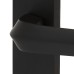 Exel Matt Black Latch Door Handle - Norley Range - 200 x 42mm